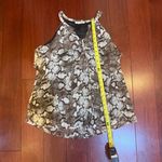 Brina & Em Snakeskin Halter Women's Top Size Large Brown Photo 3