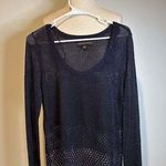 Rock & Republic GORGEOUS  Women's Blue/purple Metallic Open Knit Pullover Sweater Photo 0