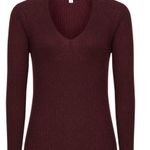 Reiss Elouise V Neck Fitted Wool Alpaca Sweater Photo 3