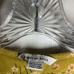 American Eagle  Green-Yellow Floral V Neck Short Sleeve Dress XS Photo 1
