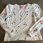 Lilly Pulitzer Jansen Sweatshirt Resort White Little Bit Of Love size XXL Photo 1