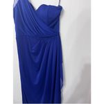 XScape  Blue One Shoulder Social Prom  Size 10 Dress Photo 1