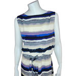 Daisy Fuentes Womens XL Drop Tie Front Elastic Waist Sleeveless Striped Dress Photo 13