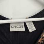 Chico's Black Gold Sequin Tank Top Sleeveless Y2k Size 3 (Large) Formal Party Photo 3