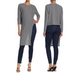 ASTR The Label Sweater Woman's Large Top Gray Side Tie Long Sleeve Lightweight Photo 1