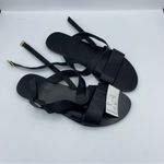 J.Crew ‎ Carsen made-in-Italy slingback sandals in leather CA044 black minimalist Photo 1