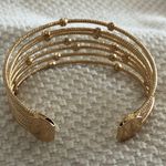 Gorgeous Gold Tone Metal Cuff Bracelet Photo 7