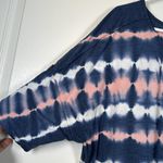 Green Tea Blue Pink White Tie Dye Soft Pullover Shirt Blouse Size XL EUC #5988 Photo 2