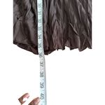 Christopher & Banks Long Flowy Stretchy Chocolate Brown Pleated Maxi Elastic Waist Skirt Size M Boho Photo 6
