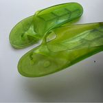 Lime Green Summer Flip Flops Size 8 Photo 2