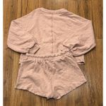 Mable Cardigan Set Haley Crop Womens Large Rose Shorts Pockets Lounge Casual Pink Photo 11