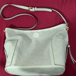 Perforated Faux Leather Shoulder Bag with detached pouch Green Photo 0