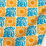 Dippin' Daisy's NWT Sydney Cheeky Bikini Bottom Sz Large Geometric Suns and Waves Photo 14