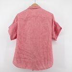 Ralph Lauren Lauren  XL Linen Red White Striped Short Sleeve Tie-Front Shirt‎ Photo 6