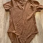 Short Sleeve Brown Bodysuit Size XL Photo 7