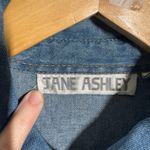 Jane Ashley Vintage Denim Floral Dress Women S Blue Full Button Up Tradwife Boho Photo 8