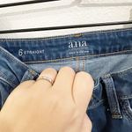 a.n.a  Jeans Women's  Mid Rise Straight Raw Hem Stretch Medium Wash Sz 6 Photo 6
