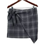 Lovers + Friends Lovers + Friends Houndstooth Julie Faux Wrap Checkered Mini Skirt Size L NWT Photo 2