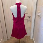 DO+BE  Fuschia Halter Type Satin Mini Dress in Size Medium Photo 2