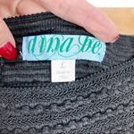 Francesca’s Dina Be Black Textured Skater Shirt L Size L Photo 12