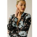 Free People  Bohemian Hippie Flower Child Back At It Maxi Dress Black Medium Photo 13