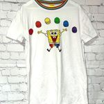 SpongeBob Unisex Rainbow Tee Small White Photo 0
