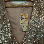 NWT Rose Gold Sequin Dress V Photo 4