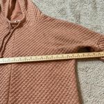 BKE  Women's Quilted Textured Hoodie Pullover Sweatshirt Peach Size L Photo 3