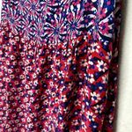 Juicy Couture  Ditsy Daisy Floral Silk Maxi Skirt Size 6 Pink Red New Black Label Photo 2