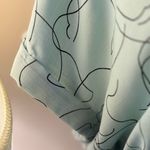 Sweet Rain Green Short Sleeve Peplum Blouse with Tie Size M Blue Size M Photo 6