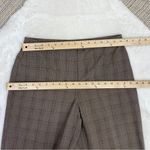 JM Collection Petite Plaid Straight Leg Dress Pants Trousers Brown Maroon 10P Photo 7