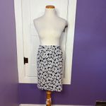 Poppy Lux Pippa‎ Rose Jersey Skirt Navy Blue Floral High Waisted Comfy Size 6 Photo 1