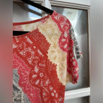 BCBGMAXAZRIA  Curry Red Combo CHRISTELLE Ruching Jersey Dress Size XS NWT Photo 3