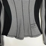 Lululemon Run: U-Turn Pullover Mini Check Pique Black White Sz 10/12 Reversible Photo 6