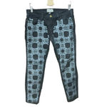 Current/Elliott Current Elliott x Marni Pearl Print Skinny Jeans Night Black‎ Size 28 Photo 2