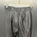 Princess Polly  faux leather embossed black pants with slit detail size 12 Photo 7