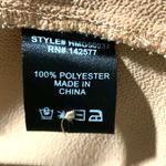 Haute Monde Cinch Tie Waist Shirt Dress M 3/4 Sleeve Easy Casual Flowy Clay Photo 8