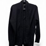 Tahari New With Tags  100% 2 Ply Cashmere Open Front Cardigan Black Size M Photo 6