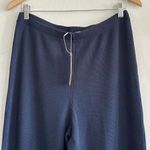 SKIMS Heavy Waffle Straight Leg Pant in Navy, Size Medium Photo 5