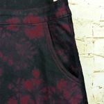 Hot Topic Tie-Dye Denim Overall Dress Womens S Black Red Skirtall Pinafore Rock Photo 3