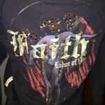 Black Graphic Hoodie w/ Embellishments Photo 1