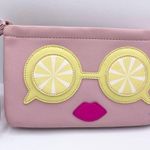 Betsey Johnson wristlet handbag lemon sunglasses pink lips Photo 1