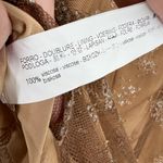 ZARA Combination Metallic Floral Mesh Skirt Special Edition Beige Size Large NWT Photo 8