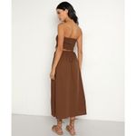 Faithfull the Brand Deva Midi Dress Dark Chocolate US 10 XL Photo 3