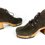 Sanita Womens Ulla Danish Clogs Lace Up Platform Block Heel Coffee Brown Size 37 Photo 1