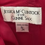 Jessica McClintock x Gunne Sax Vintage Gathered Satin Party Mini Dress size 3/4 Photo 7