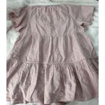 Madewell NWT Linen Blend Lorelei Mini Babydoll Dress Pink Women’s Size XXL Photo 2