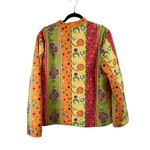 Koret Vintage Multicolor Patchwork Puffer Quilted Jacket Y2K Artsy Womens XL Orange Photo 6