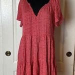 Knox Rose  RED TIERED BABY DOLL DRESS Photo 0