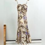 Zimmermann  Cream and Blue Floral Midi Dress 1 Photo 3